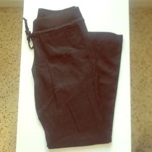 Black Linen Pants Size Large